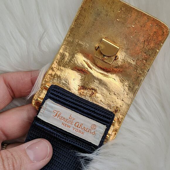 Belt Vintage Large Gold Eagle Buckle Shiny America - Picture 4 of 11